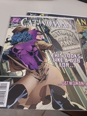 DC Catwoman Comic - Purple, Blue, Tan, Black